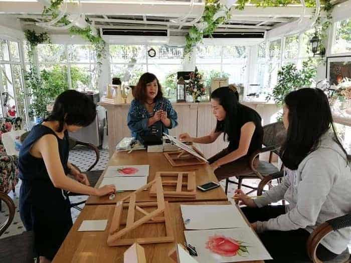 โรงเรียนสอนวาดรูป, วาดภาพสีน้ำ