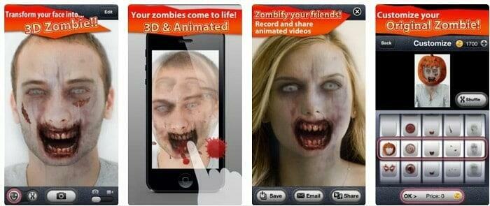 แอปแต่งหน้าผี, แต่งรูปฮาโลวีน