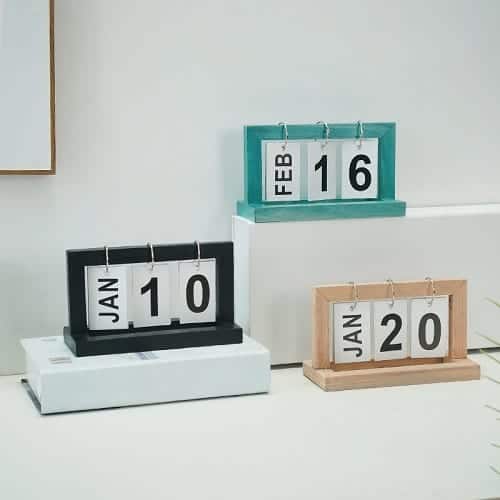 ปฎิทินตั้งโต๊ะ, แบบปฎิทินตั้งโต๊ะ