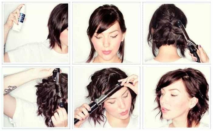 วิธีม้วนผมสั้น