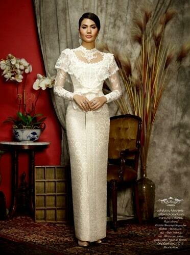 ชุดเเต่งงาน, ชุดแต่งงานไทยแบบเรียบง่าย