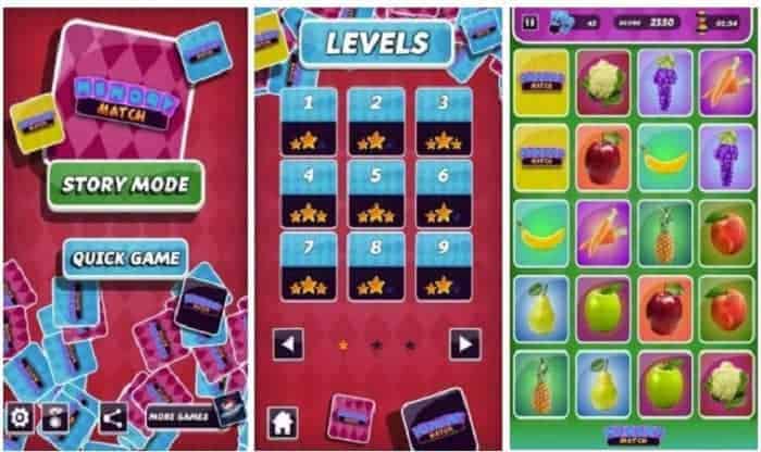 เกมจับคู่ผลไม้ฟรี, เกมจับคู่ภาพเหมือนฟรี