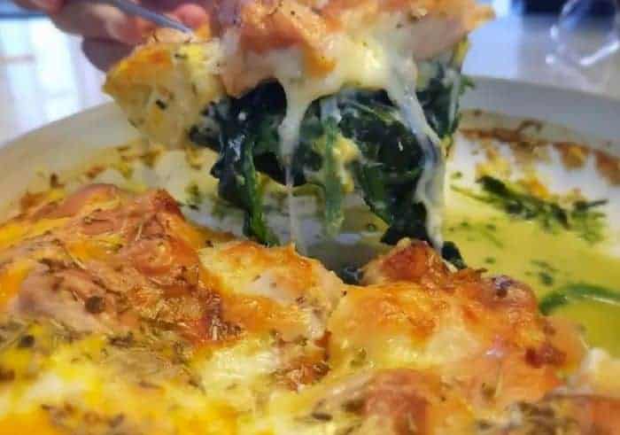 ผักโขมอบชีส, ผักโขม เมนู