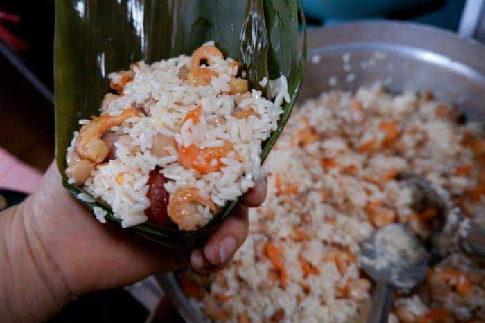 วิธีทำบะจ่าง, วิธีทำบะจ่างแบบไม่ห่อ