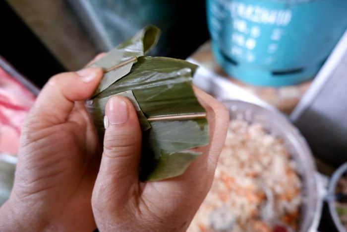 วิธีทำบะจ่าง, วิธีทำบะจ่างแบบไม่ห่อ