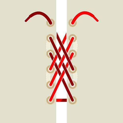 วิธีร้อยเชือกรองเท้าผ้าใบ, ผูกเชือกรองเท้าเก๋ๆ