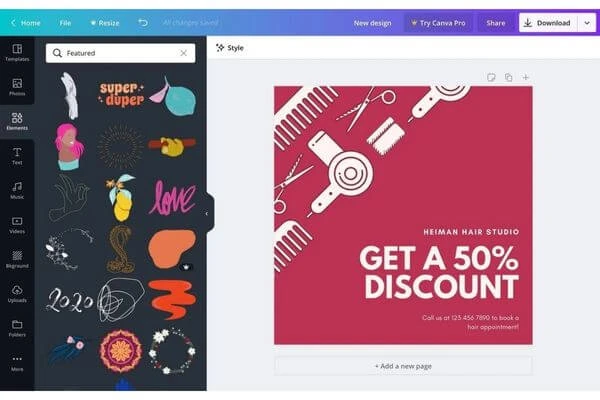 วิธีใช้ Canva ฟรี, วิธีใช้ Canva